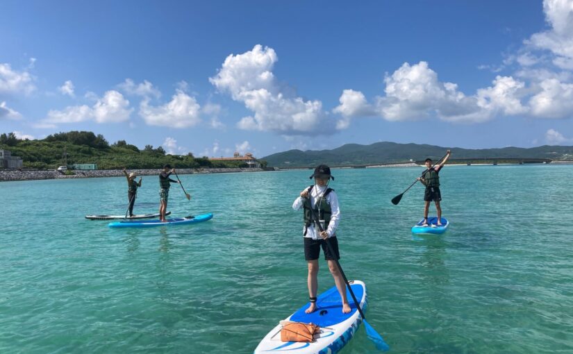 透明な海で楽しむ久米島のSUPツアー