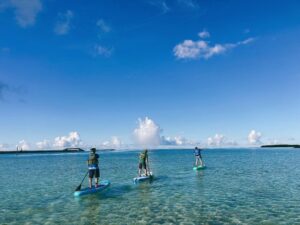 久米島の海でアクティブに楽しむSUP