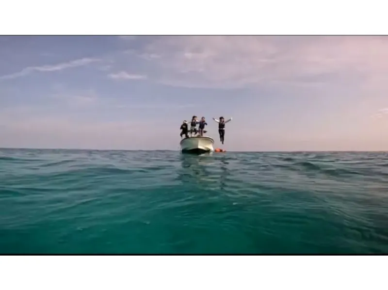 【久米島/4時間】贅沢貸切プラン☆大人気はての浜で絶景シュノーケリング《GoPro写真データプレゼント・1歳から参加OK・手ぶらOK》柔軟対応◎自分たちのペースで♪（No.837）