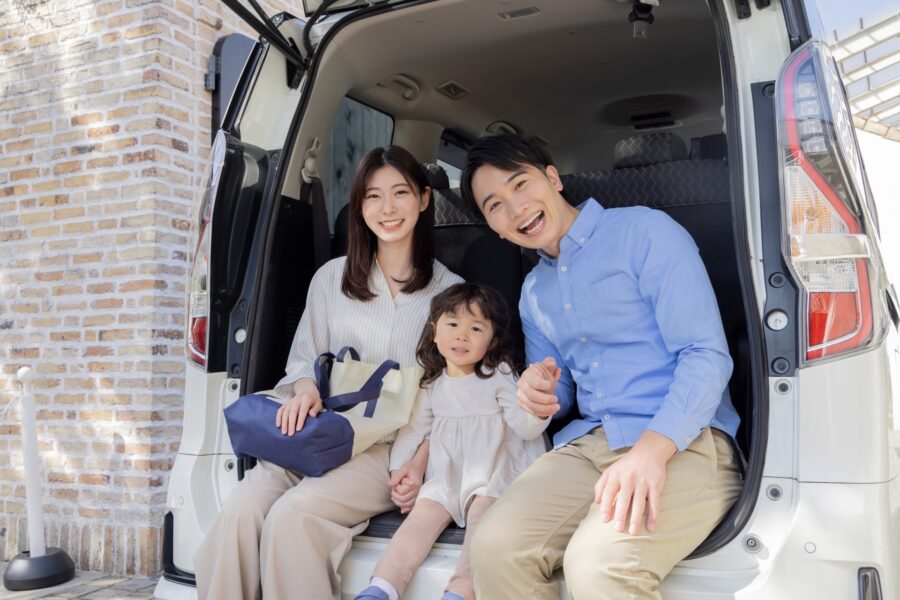 家族旅行　レンタカー