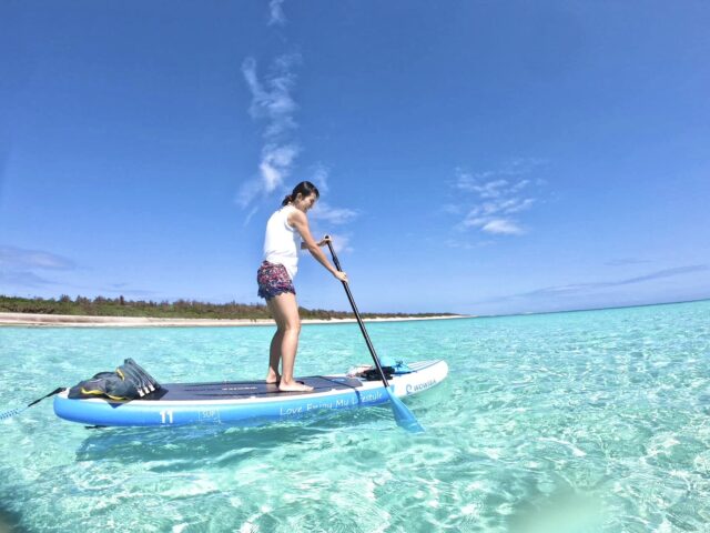 久米島 はての浜 SUP