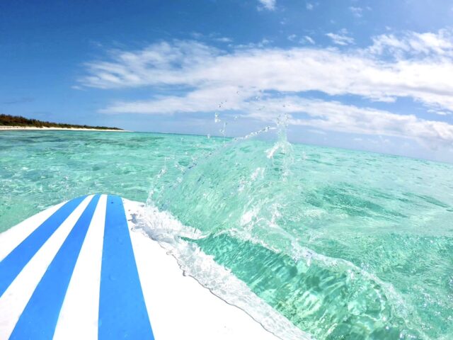 久米島　はての浜　SUP