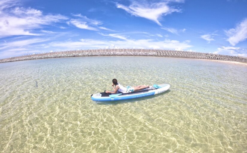 久米島 はての浜 SUP